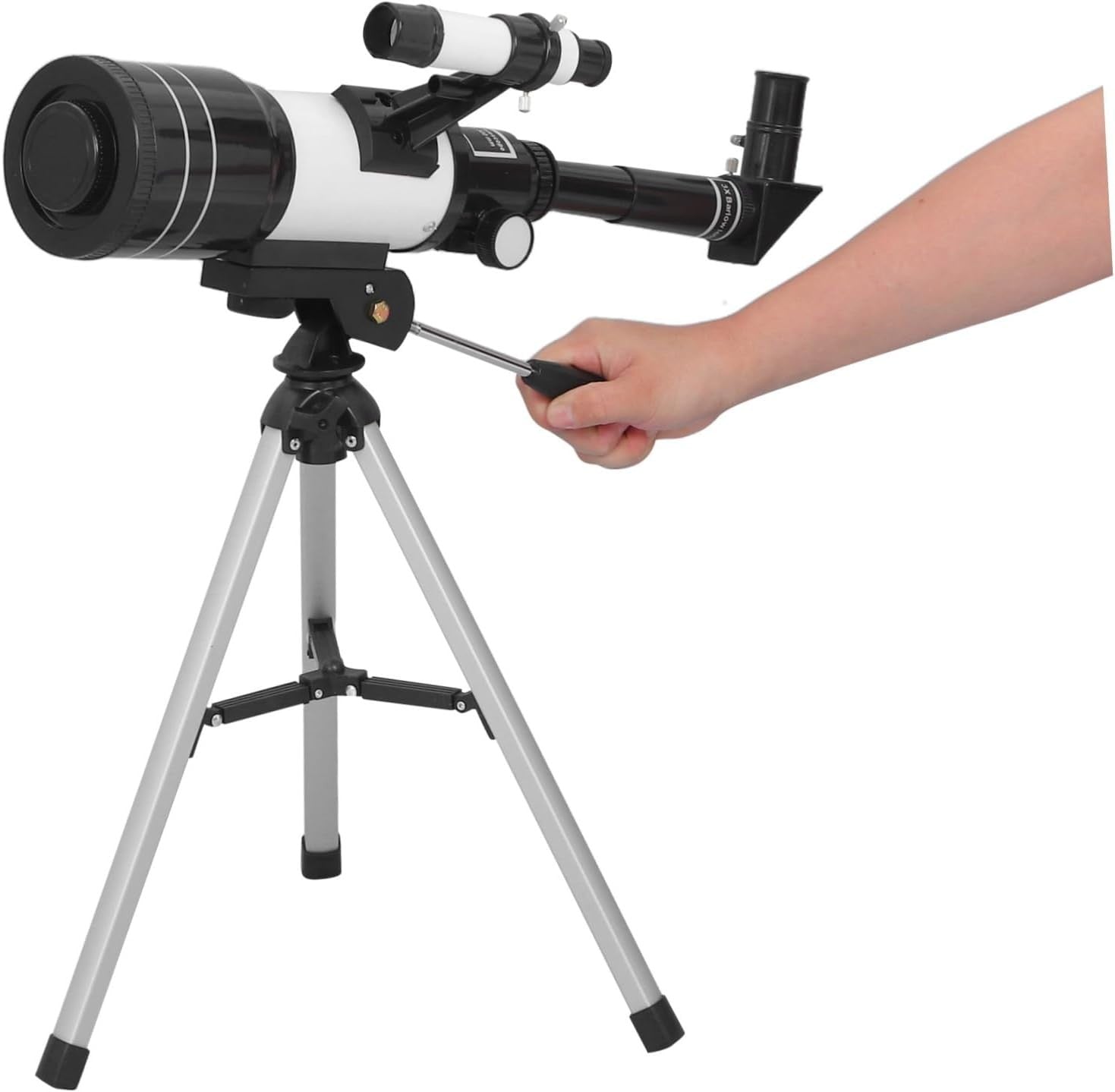 70mm Refractor Telescope with Tripod – High-Res Moon Beginner Set