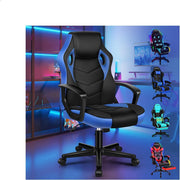 Ergonomic Gaming Chair Racing Swivel Desk Chair Mesh PU Blue