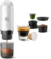 Portable 19Bar Espresso Maker USB-C Self-Heating Travel Coffee Machine White