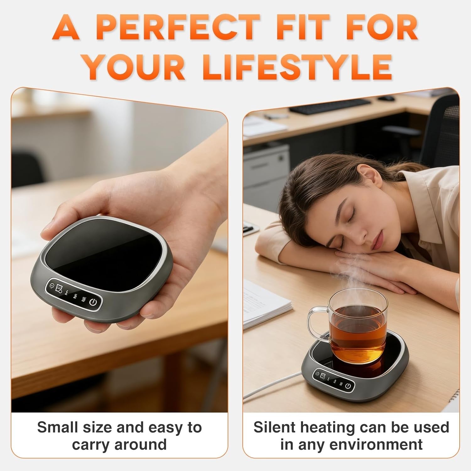 Coffee Mug Warmer 3 Temp USB Desk Cup Heater Auto Shut Off