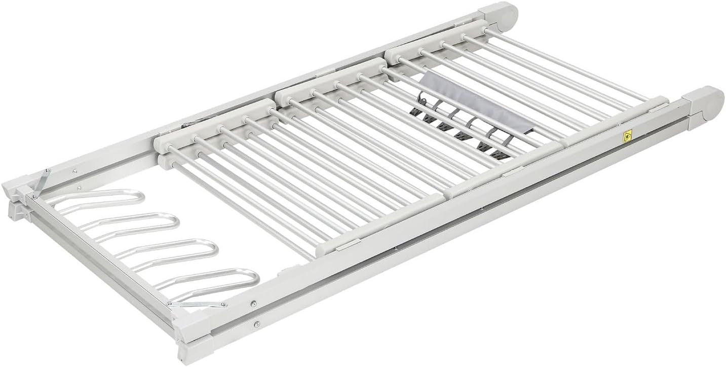 3 Tier A-Frame Heated Clothes Airer Electric Drying Rack 30 Rails 330W