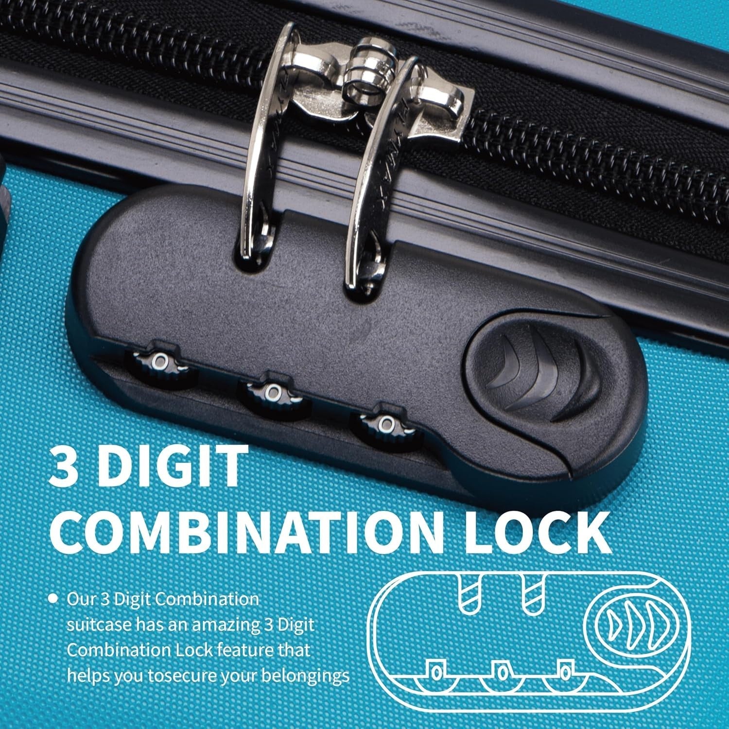 Extra Large Hold Travel Case 32 Inch ABS Hard Shell Ultra Light Spinner 138L