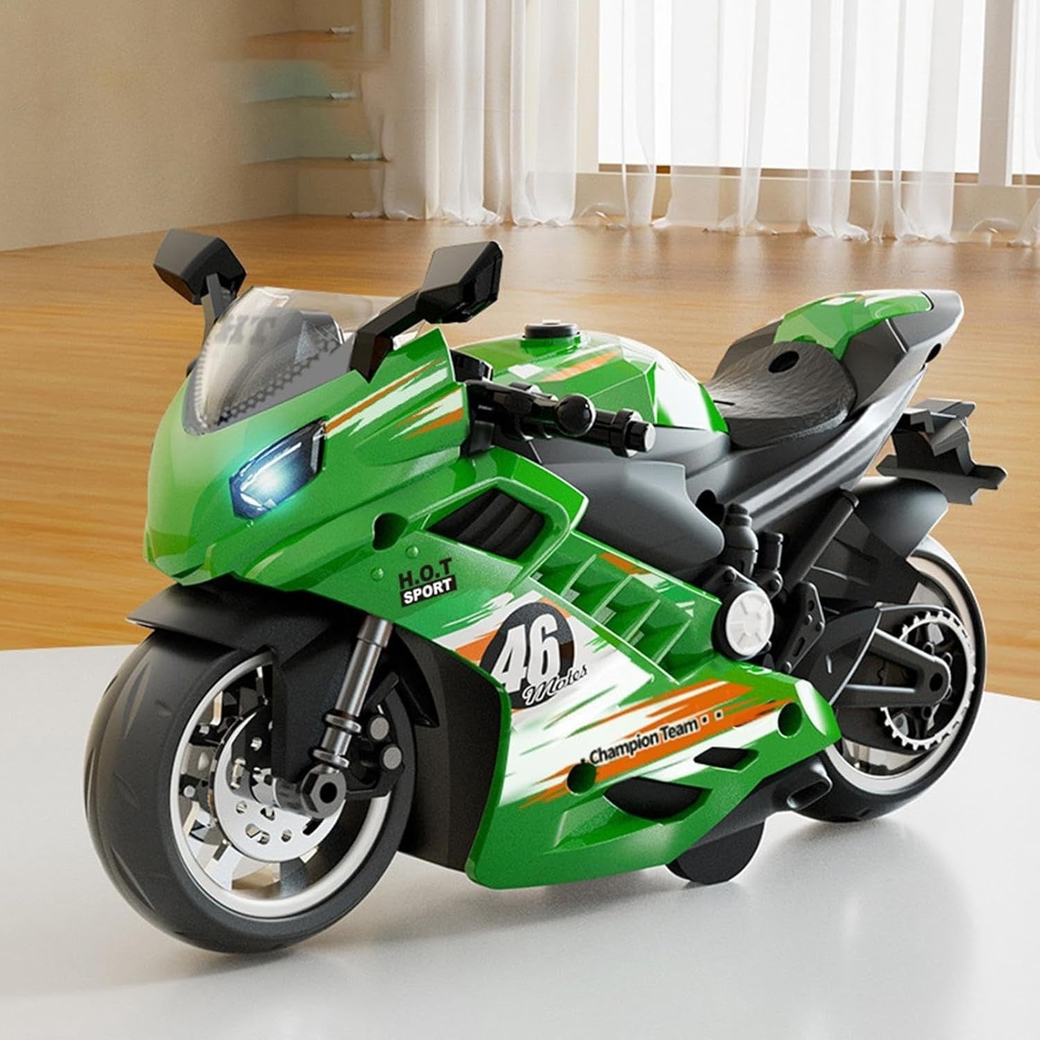 Electric Motorcycle Toy Kit w/ Lights & Sound – Build & Ride Fun Gift