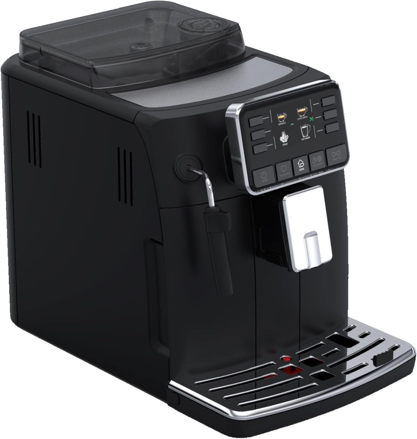 Automatic Bean-to-Cup Coffee Machine 1900W Steam Wand Compact Black