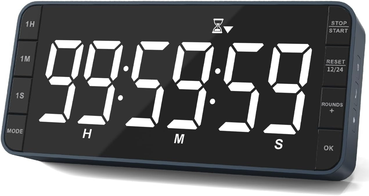 Large Digital Kitchen Timer Clock 99h Countdown Count Up LED Magnetic