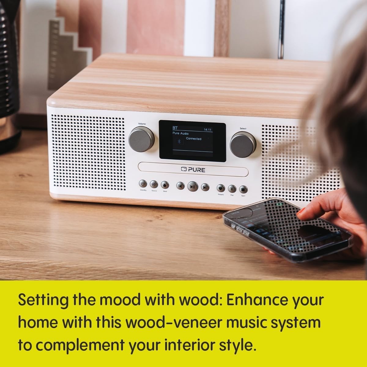 Compact CD DAB+ FM Bluetooth HiFi Stereo System AUX USB Alarm Sleep Timer