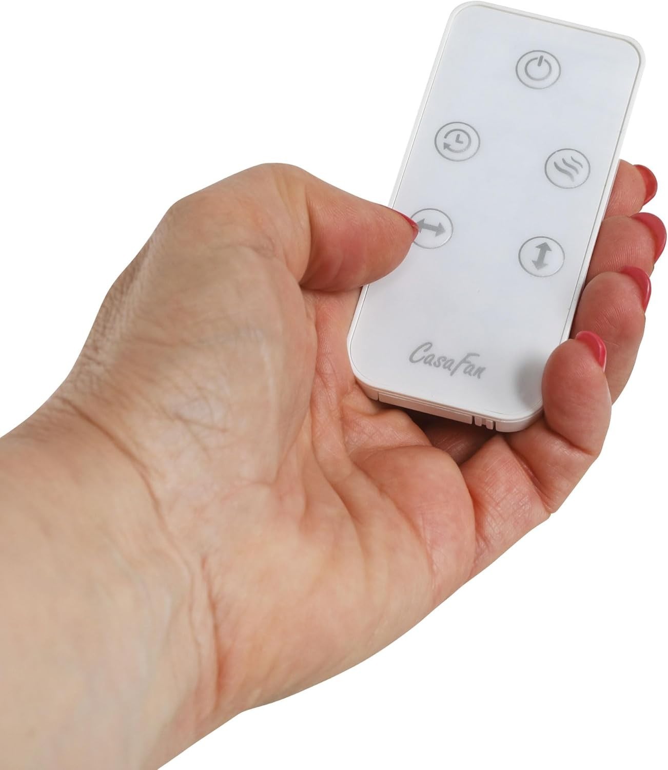 White Wall Fan 5-Speed Remote Controlled Quiet Design 45W Modern Cooling
