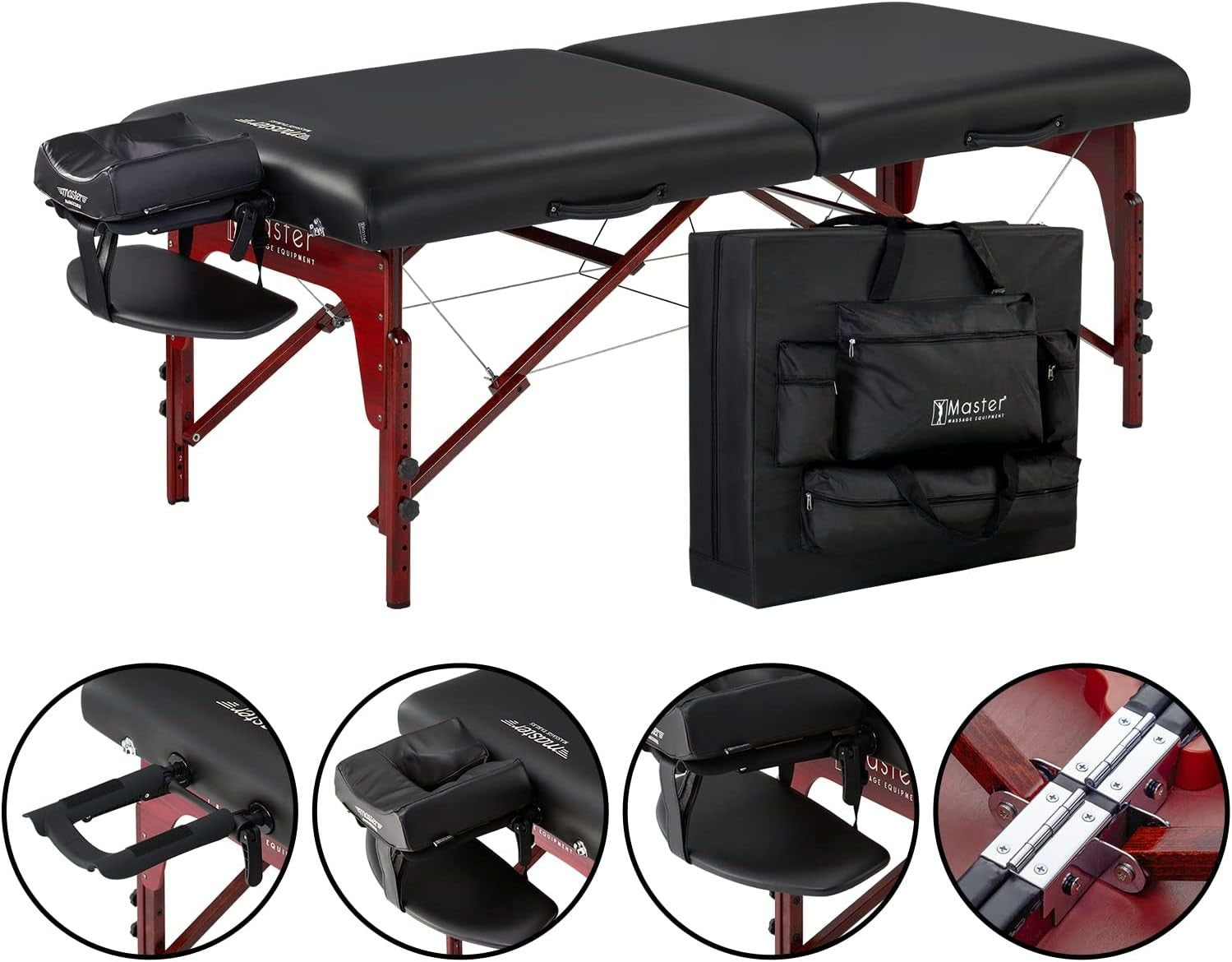 31" Extra-Wide Portable Massage Table Memory Foam | Pro Reiki Shiatsu Spa Bed