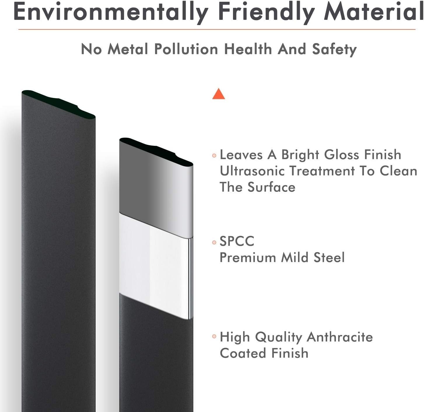Designer Vertical Radiator 1800x452mm Anthracite Flat Panel Bathroom Heater
