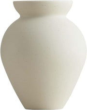 Ceramic Retro Flower Vase Nordic Milk Can Style Minimal Table Decor