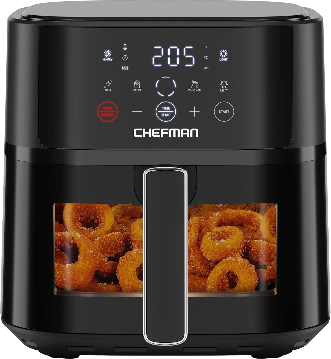 5.7L Compact Digital Air Fryer | Extra-Crisp Hi-Fry Tech | Window View 4 Presets