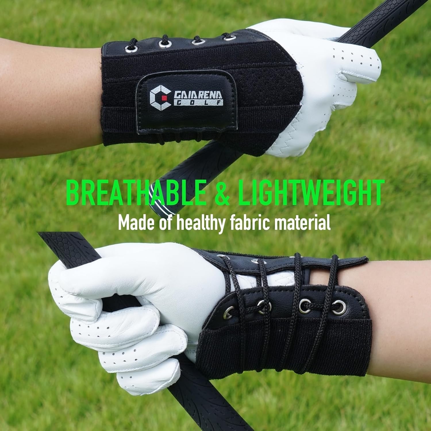 Golf Wrist Brace Swing Trainer Left Hand Black Hinge Aid