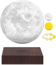 Lacquered Levitating Moon Lamp 3-Color Floating LED Light with Touch Control