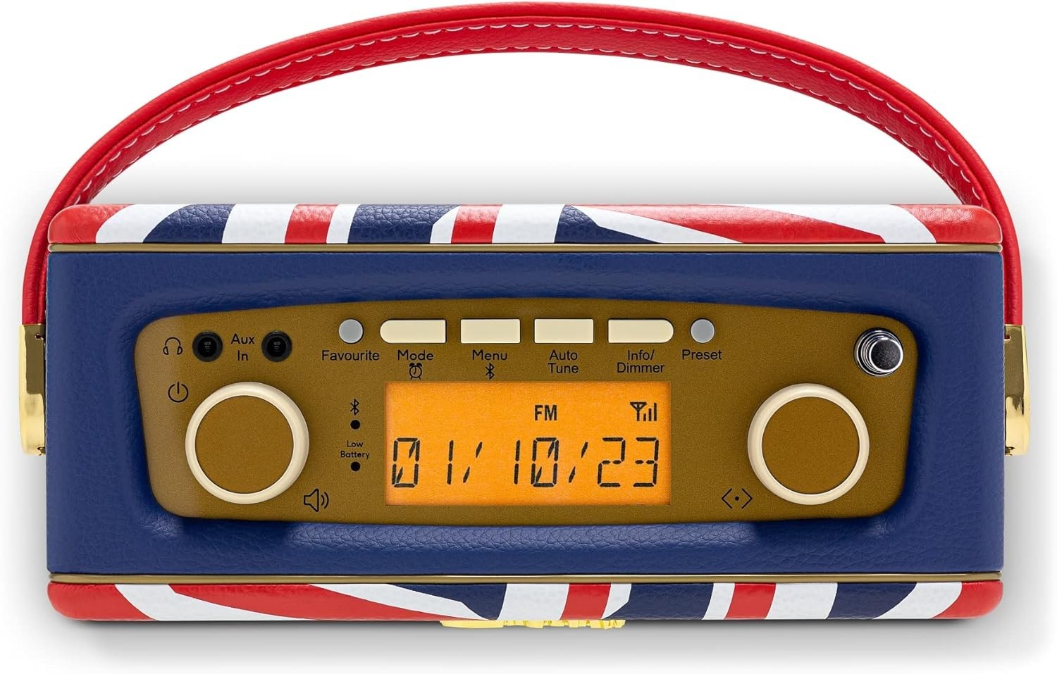 Portable DAB DAB+ FM Radio Bluetooth Retro Union Jack
