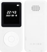 Bluetooth 5.0 MP3 Player 1.77" LCD Screen FM Speaker 16GB White