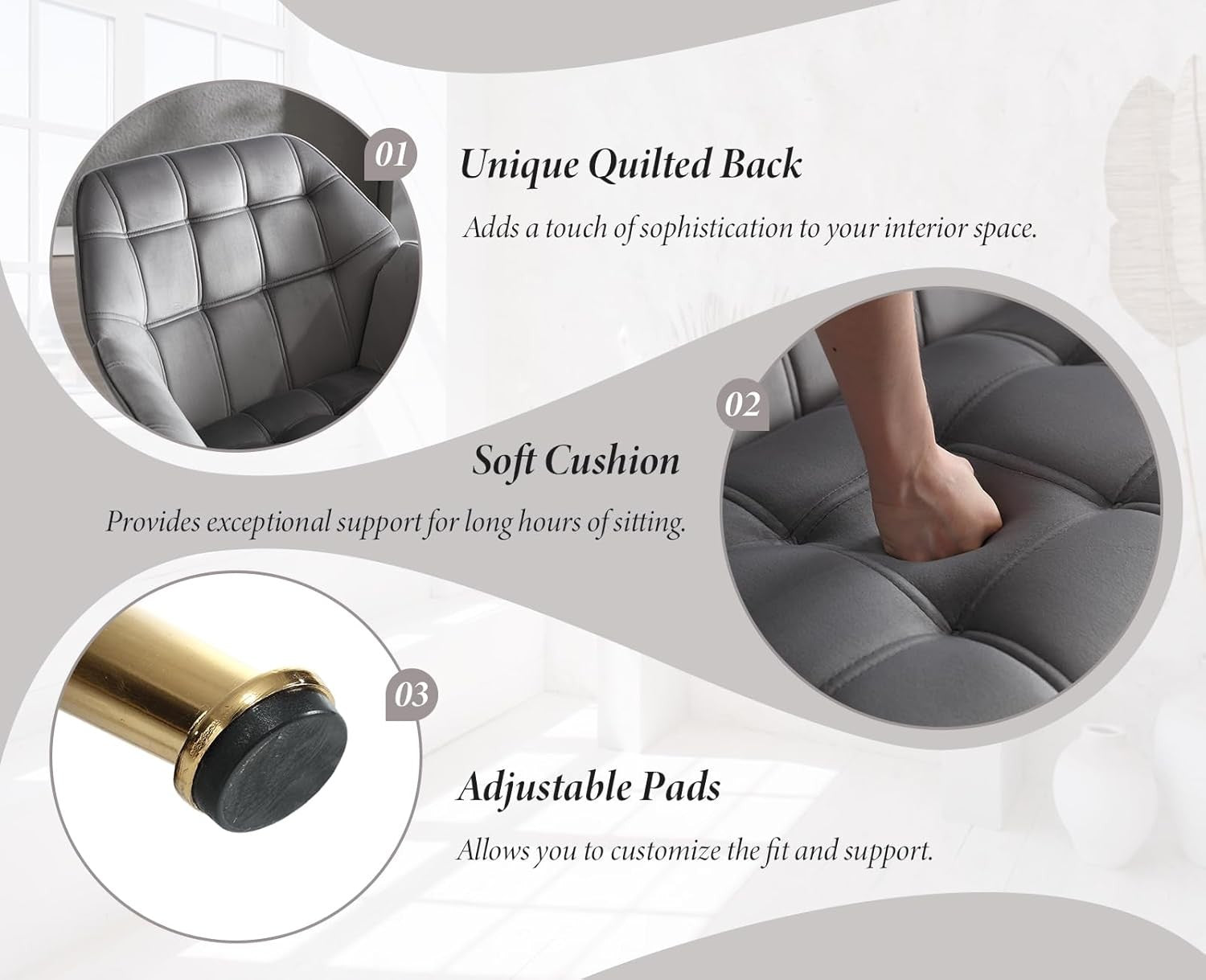 Velvet Tub Accent Chair Gold Legs Upholstered Armchair