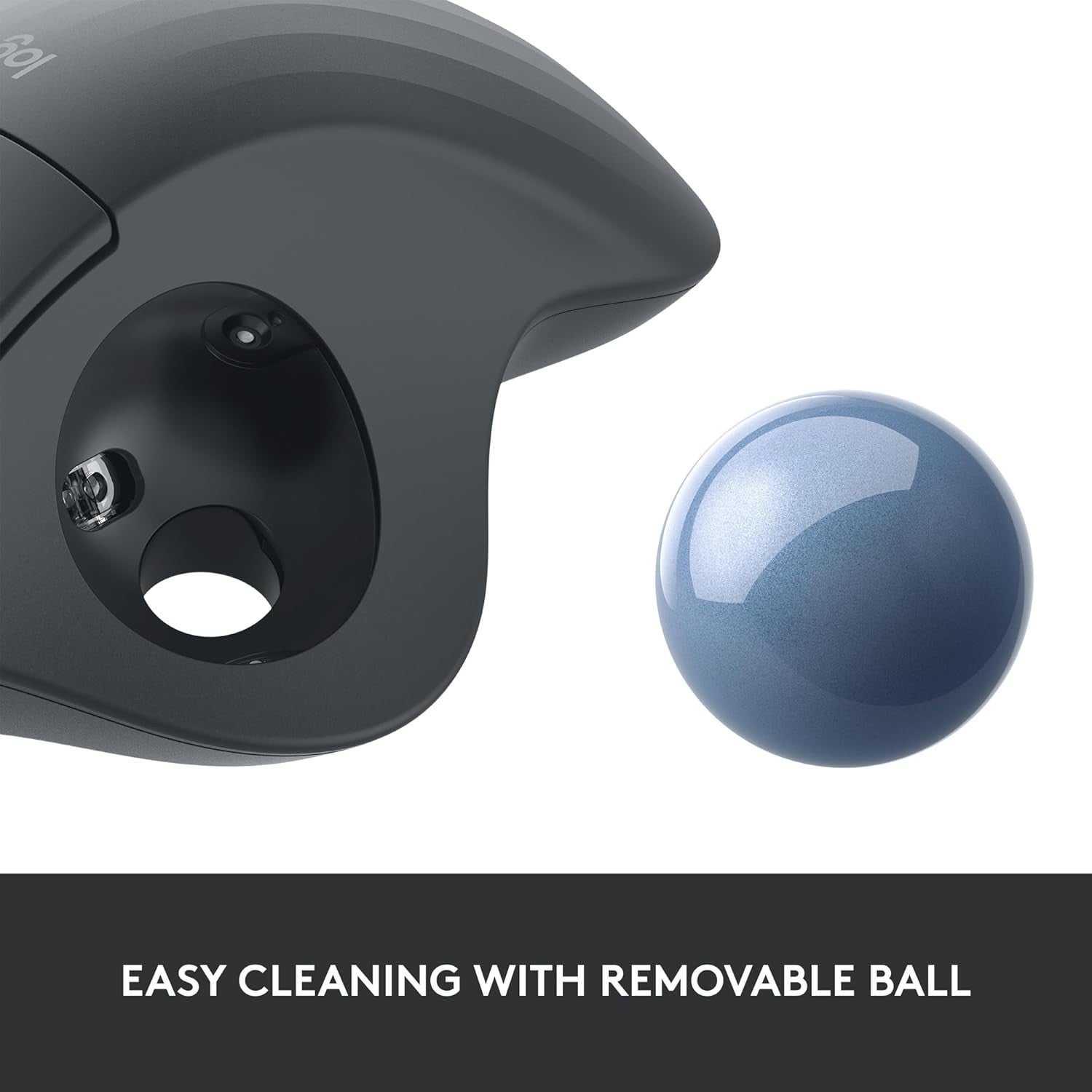 Wireless Trackball Mouse Ergonomic Bluetooth USB Thumb Control