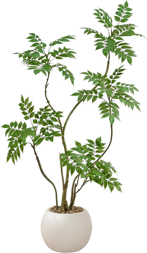 150cm Artificial Mahonia Fortunel Tree in Pot Lifelike Green Indoor Decoration