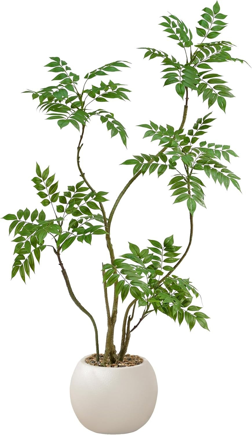 150cm Artificial Mahonia Fortunel Tree in Pot Lifelike Green Indoor Decoration