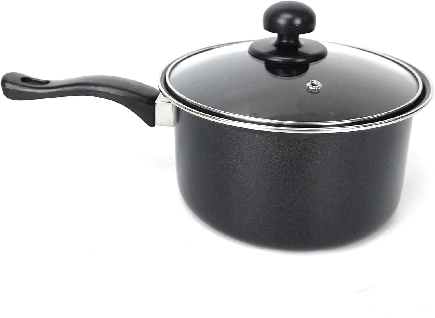 7pcs Non Stick Cookware Set with Glass Lids – Frying Pan, Saucepans & Casserole