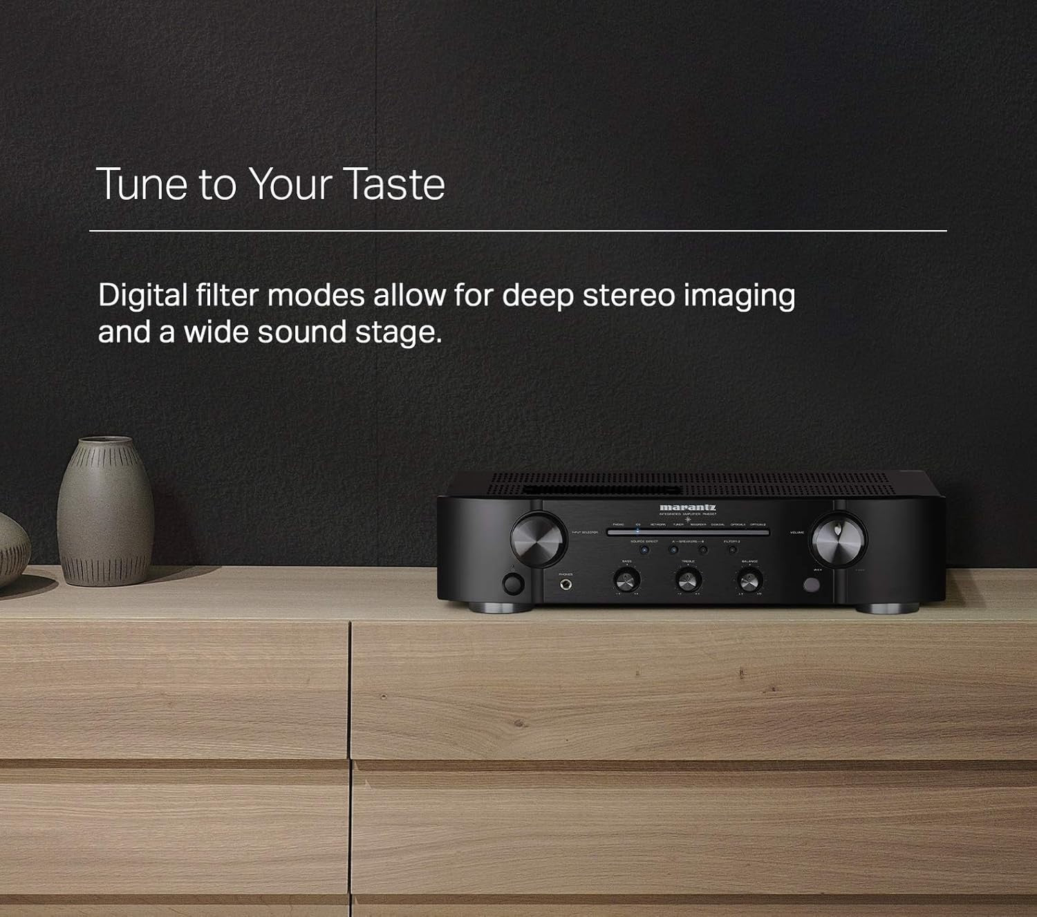 Stereo Integrated Amplifier 2x45W DAC Phono Coax Optical