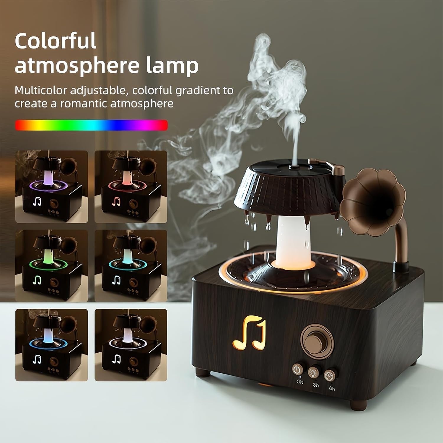 Vintage 3-in-1 White Noise Diffuser Night Light Humidifier Sleep Machine