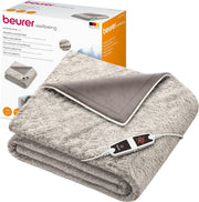 XXL Electric Heated Throw Faux Fur Fleece 6 Heat Auto Shut Off Washable