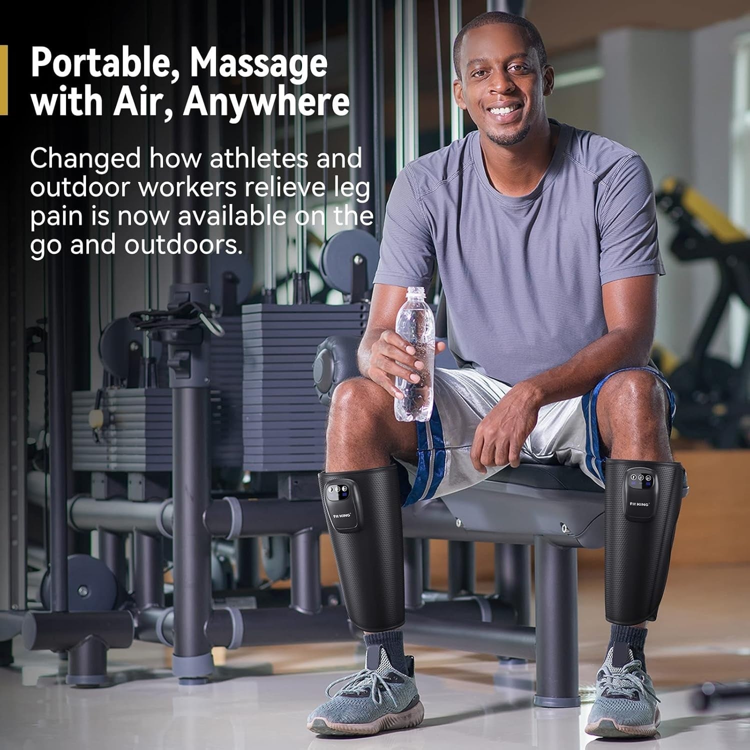 Rechargeable Calf & Leg Massager with Compression for Pain & Swelling Relief