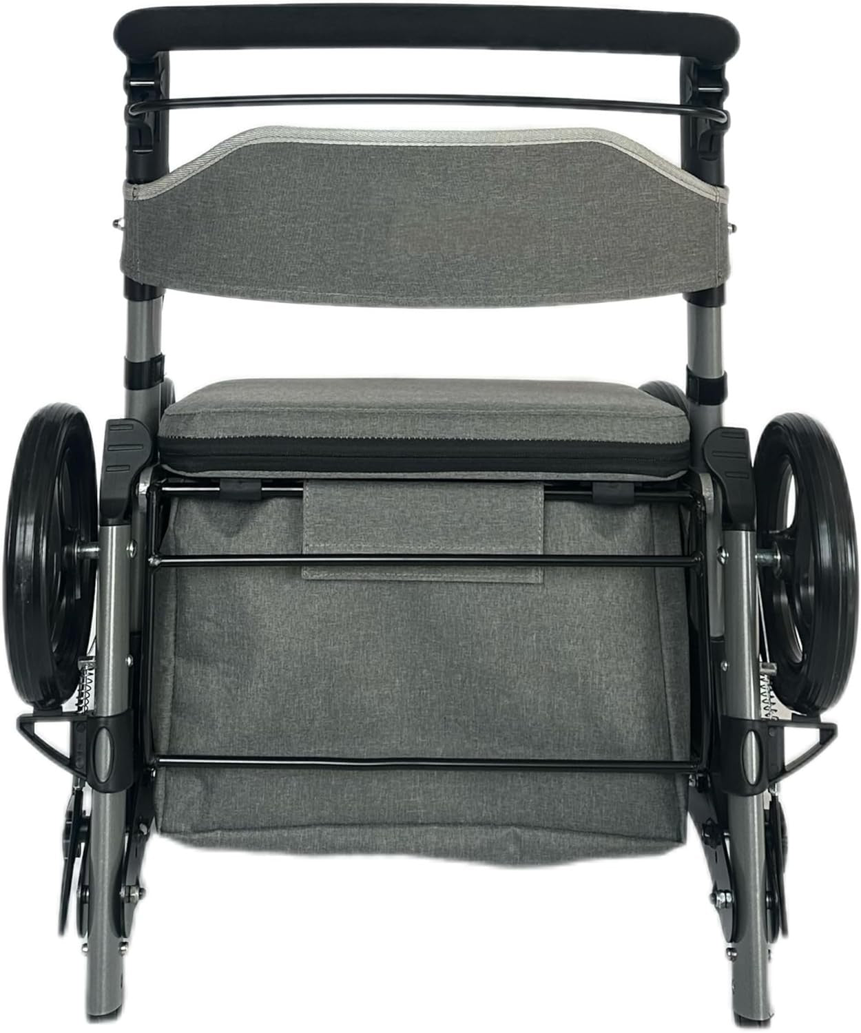 Mobility Walker Rollator with Seat Shopping Trolley Adjustable 4 Wheel