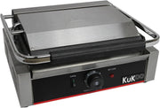 Grooved Panini Press 31x43x21.5cm Ribbed Contact Grill Sandwich Maker 2200W
