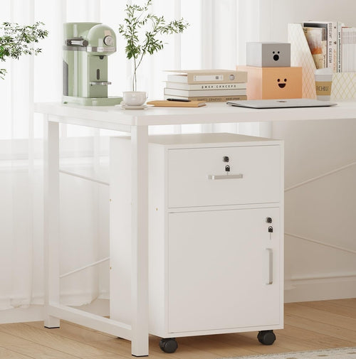 Locking Rolling File Cabinet Drawer Door Under Desk Printer Stand