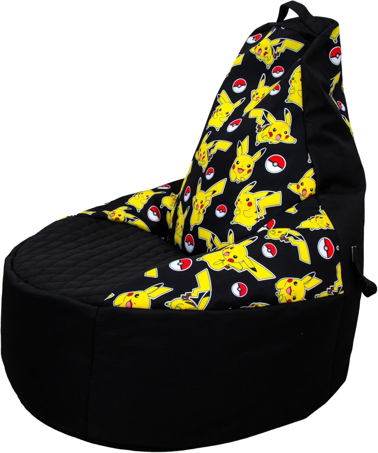 Gaming Bean Bag Chair with Pikachu Print, High Support, Indoor & Outdoor Use