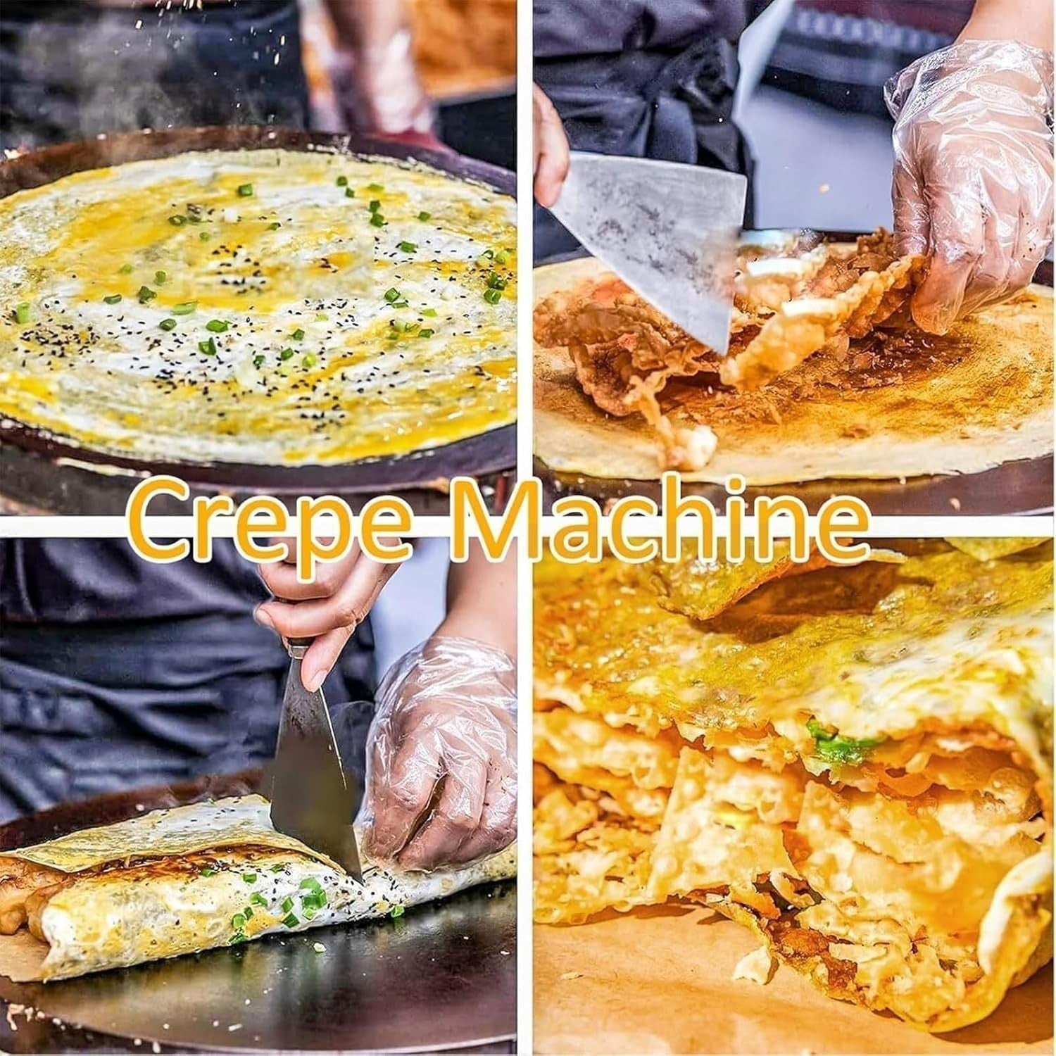 1200W Electric Crepe Maker – 12in Non-Stick Pancake, Tortilla & Omelette Machine
