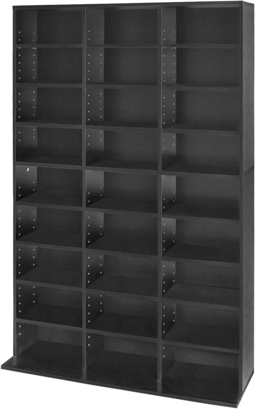 Media Storage Tower 24 Shelf CD DVD Blu Ray Game Book Organizer