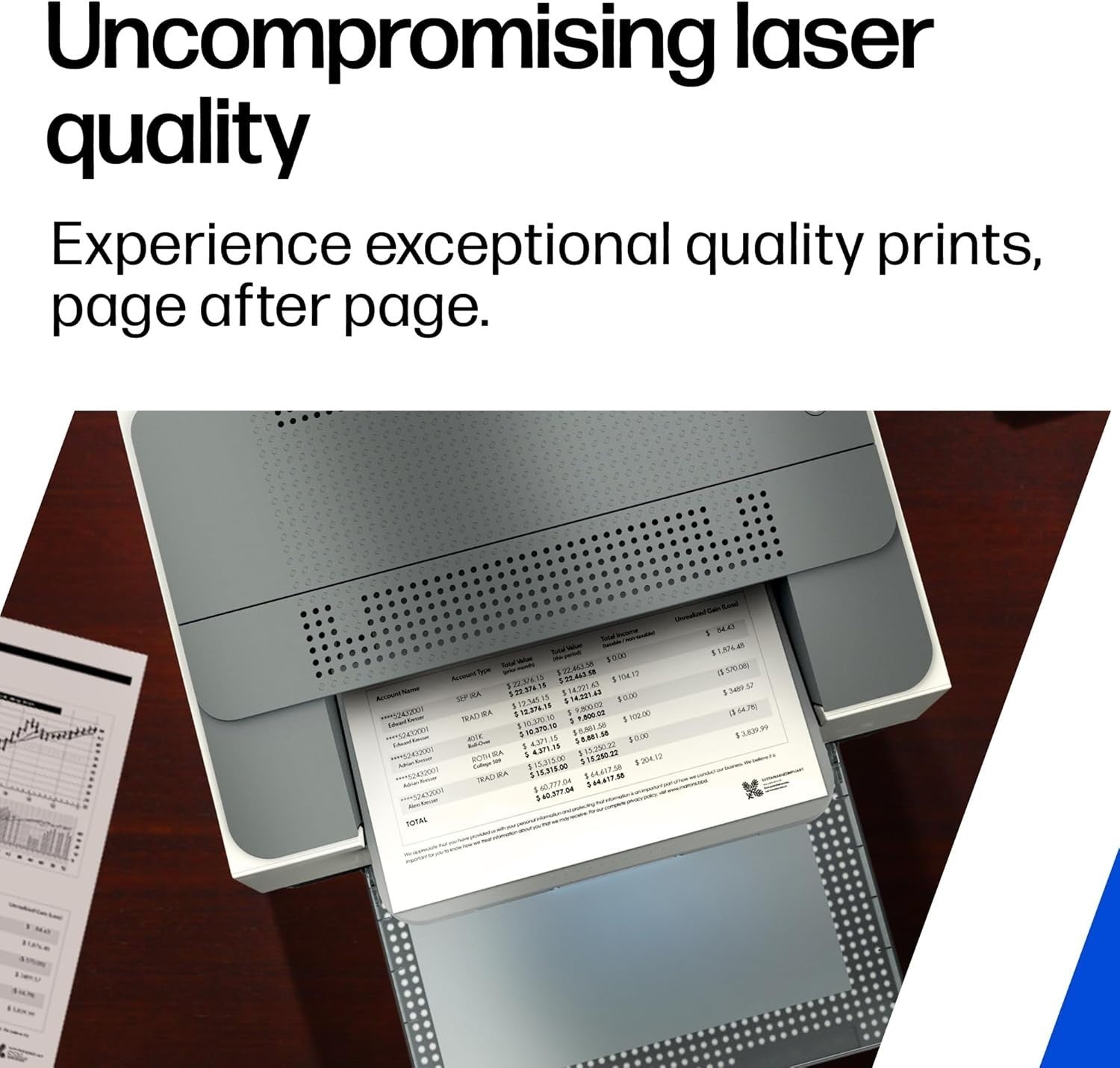 White Mono Laser Printer | Compact Wireless | Duplex | Home Office
