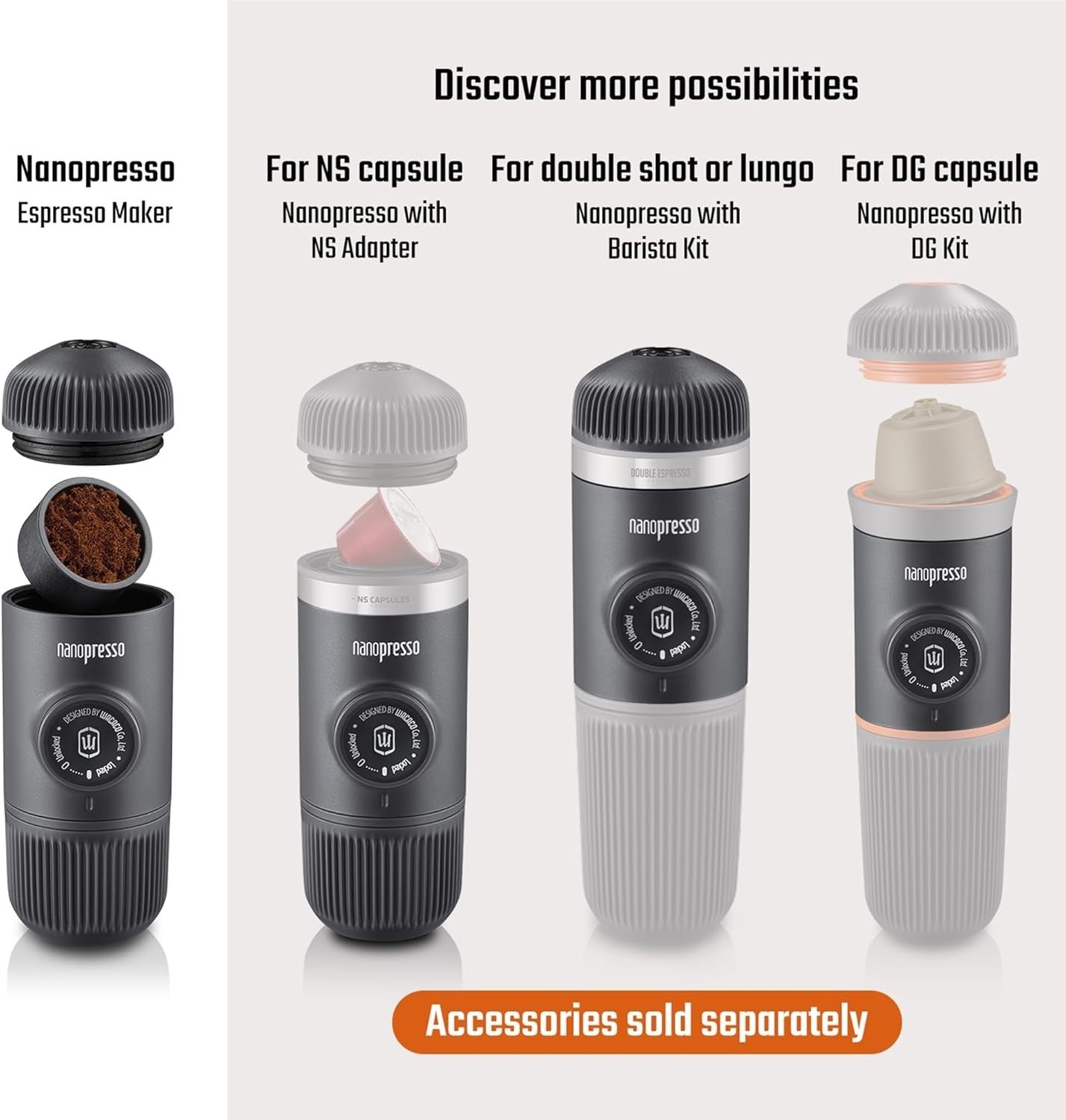 Portable Espresso Maker | 18-Bar Manual Pump | Travel Coffee Machine