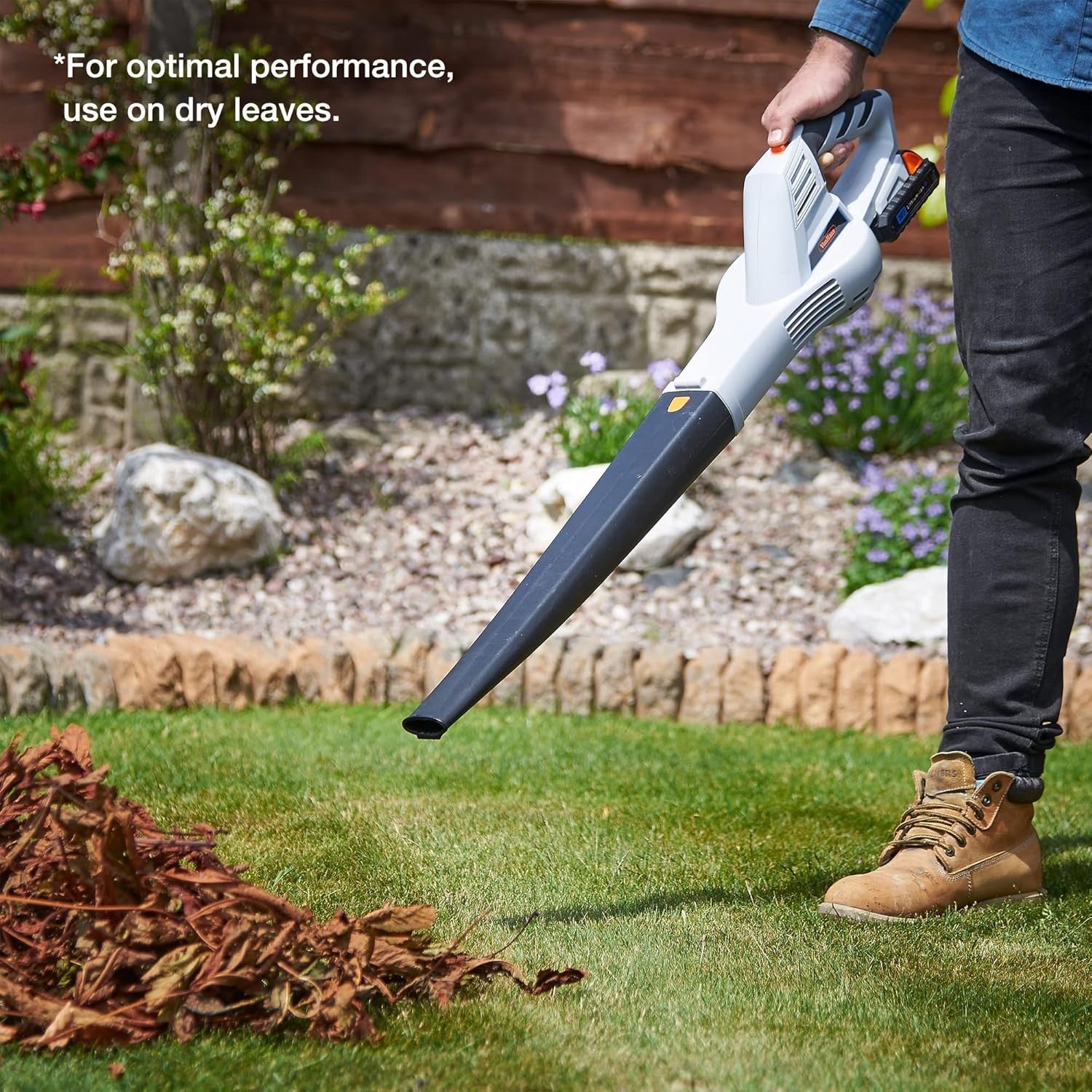 Cordless Leaf Blower 20V Battery Lightweight Quiet Handheld Garden