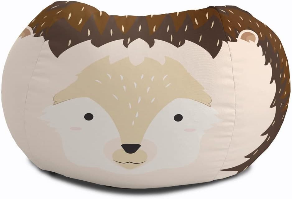 Kids Animal Bean Bag Chair Soft Washable Seat for Playroom Bedroom