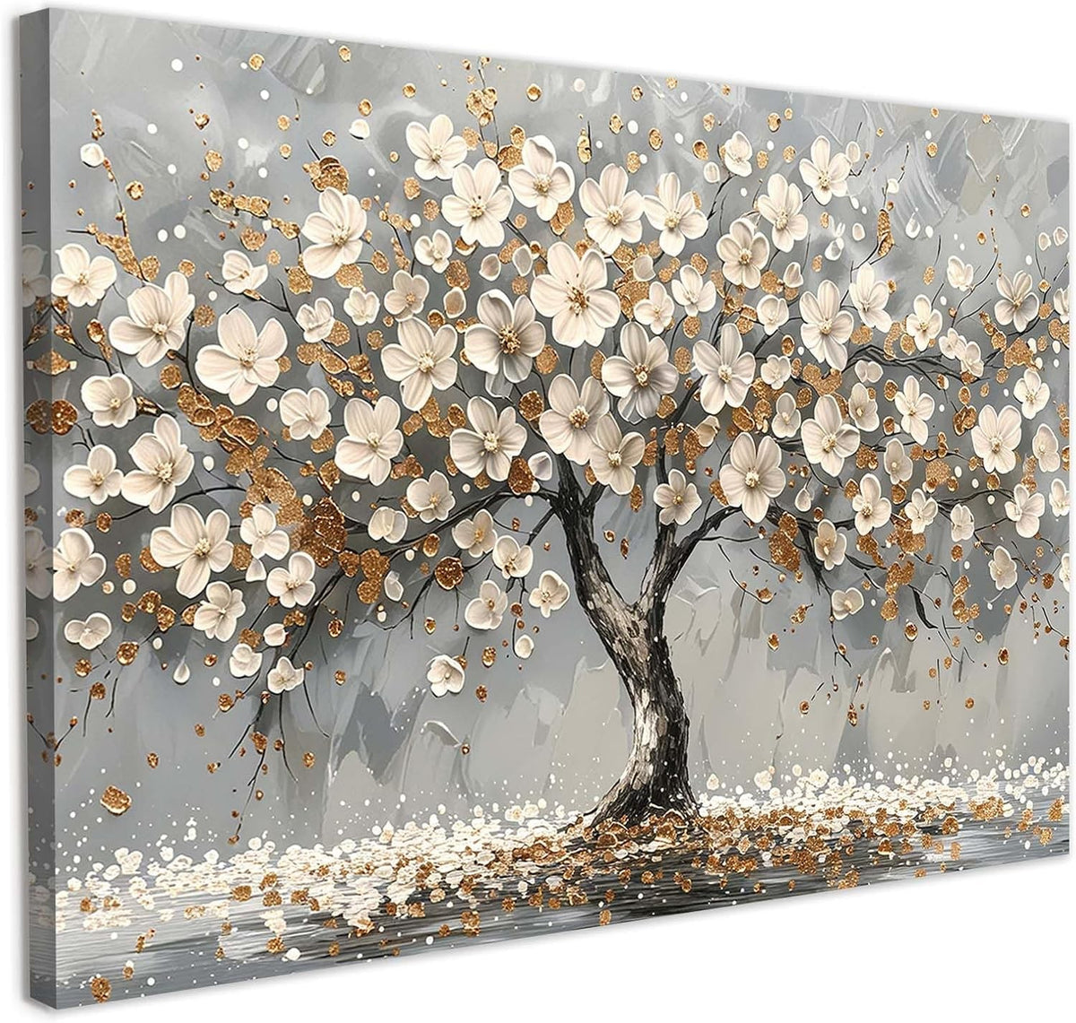 Framed Tree Canvas Wall Art 12x16in Floral Modern Decor