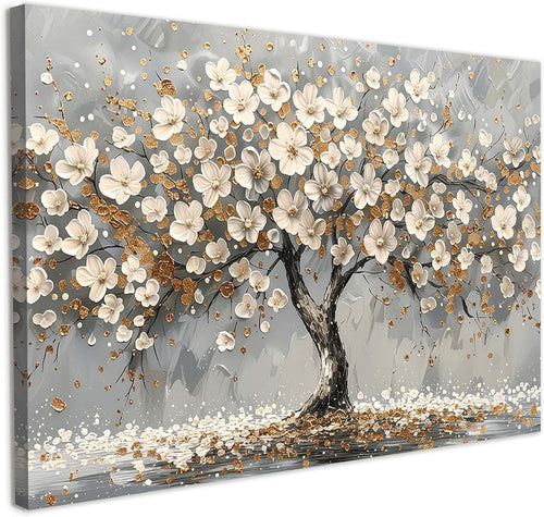 Framed Tree Canvas Wall Art 12x16in Floral Modern Decor