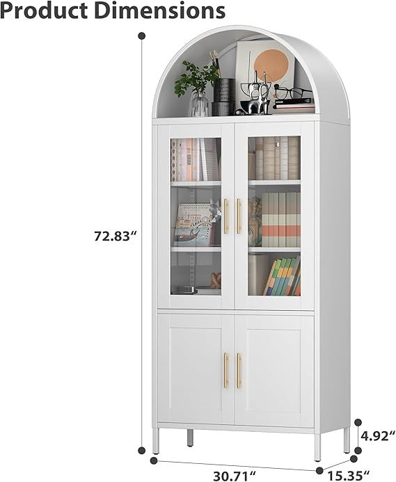 Narrow Oak CD DVD Storage Tower – 7-Tier Solid Wood Media Shelf Unit