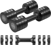 Adjustable Dumbbells Set 1–3.5kg Non Slip Compact Hand Weights Home Gym