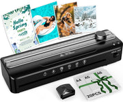 A4 4 in 1 Laminator Hot Cold Fast 90s Anti Jam + Pouches