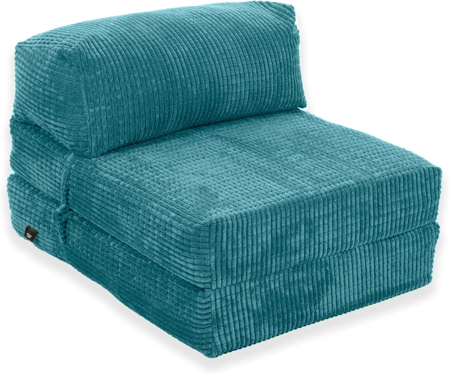 Foam Fold Out Futon Chair Bed | Portable Corduroy Sofa Mattress
