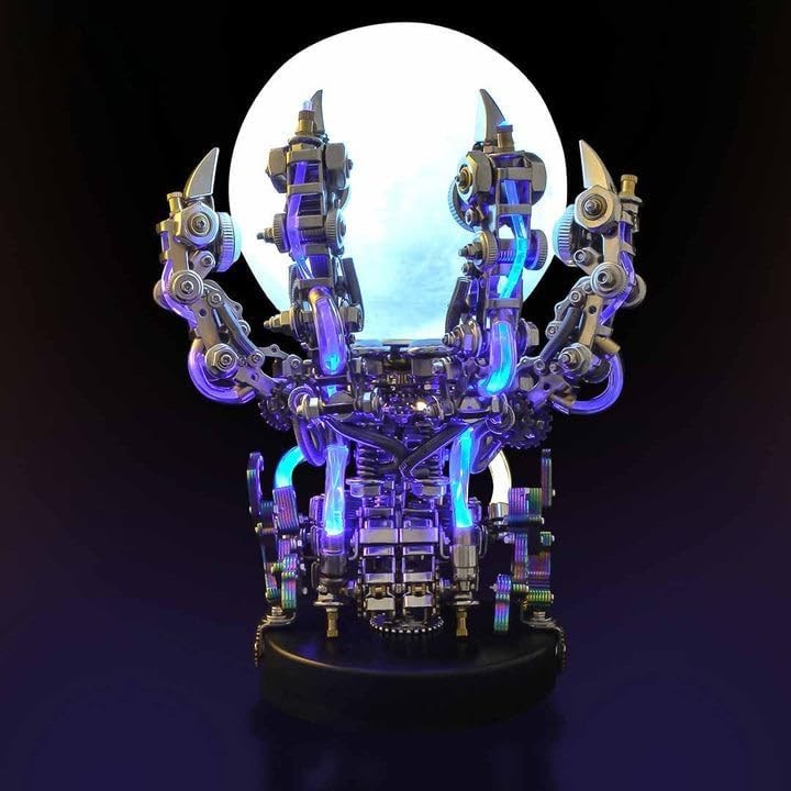 3D Metal Dragon Claw Puzzle Kit 800PCS Steampunk DIY Desk Decor