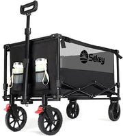 Heavy Duty Folding Festival Trolley with Brake 330lb All Terrain Camping Cart