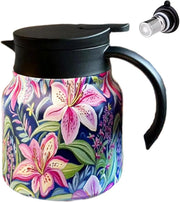 800ml Thermal Teapot Insulated Stainless Steel Tea Pot with Filter