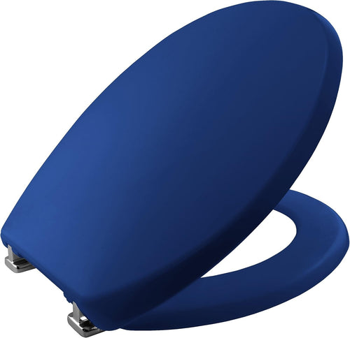 Stay-Tight Toilet Seat Marine Blue Durable Thermoplastic Universal Fit