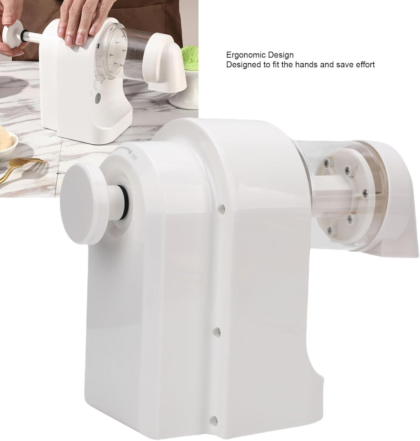 Electric Ice Shaver Snow Cone Maker USB Powered Quiet Home Party Machine