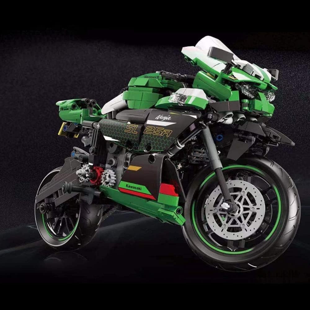 1006 PCS Technic Motorcycle Building Kit – Realistic DIY Model for Desk Decor